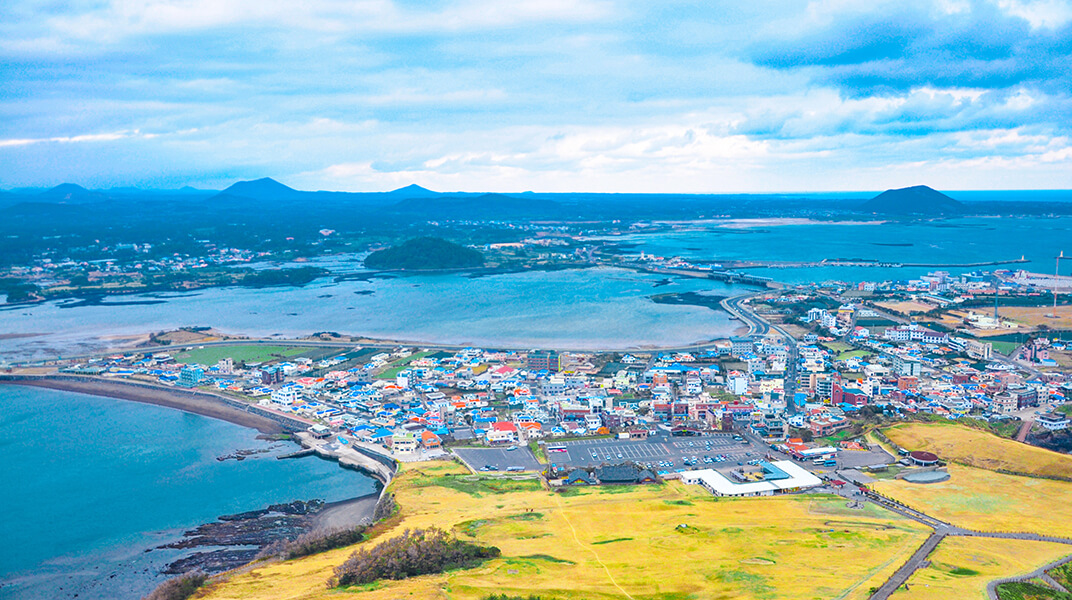 済州火山島の写真